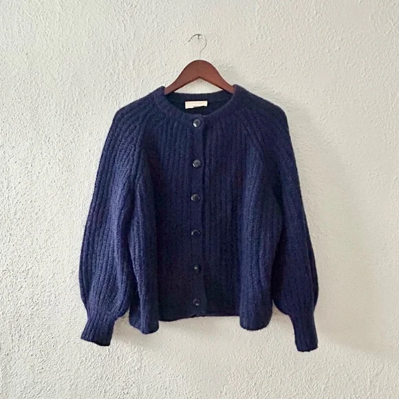 Sezane Emile Cardigan Navy - Picture 2 of 6